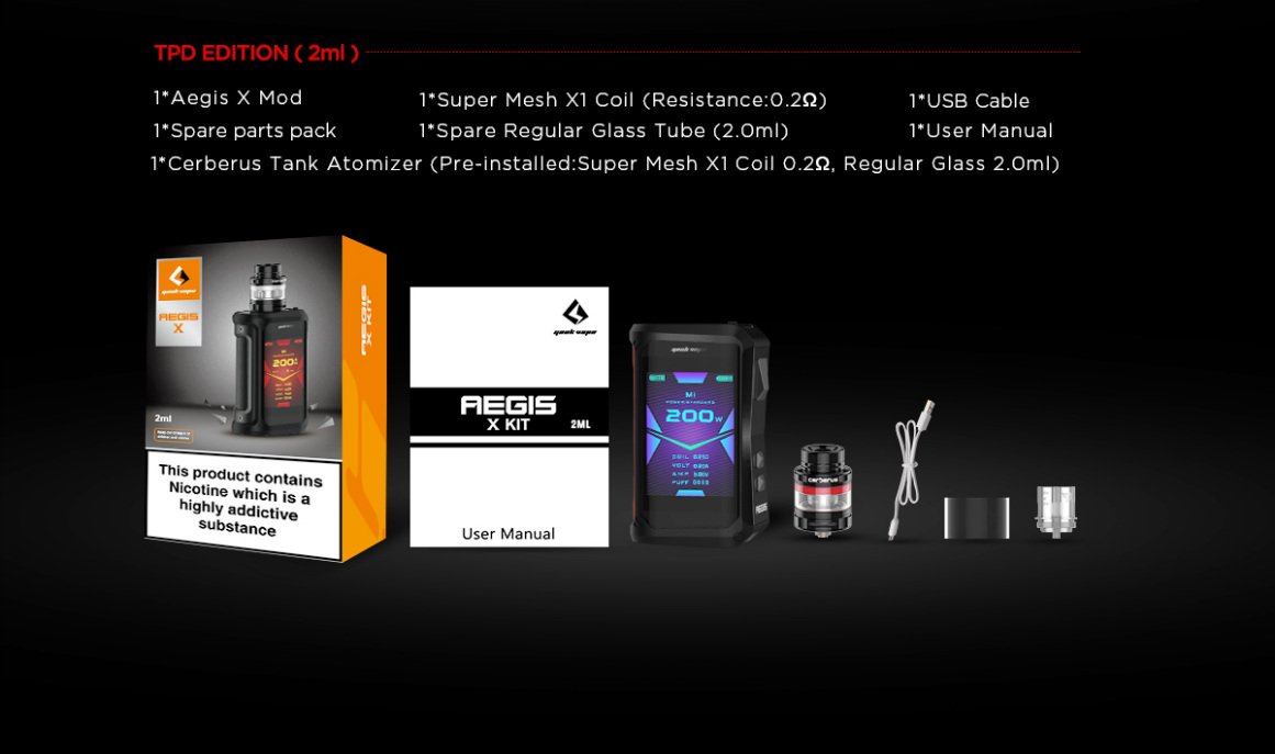 GeekVape Aegis X Kit 200W