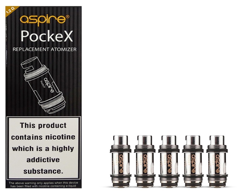 Aspire PockeX Atomizer Coil 1.2 ohm-Pack Of 5
