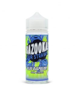 Bazooka-Blue Raspberry Sour Straws 100ml