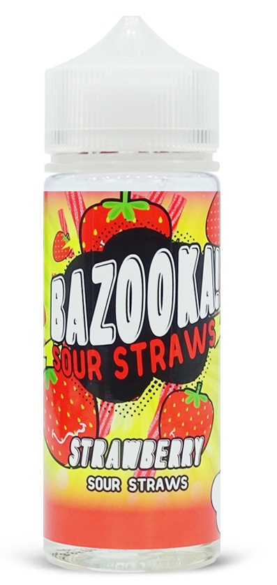 Bazooka-Strawberry Sour Straws 100ml
