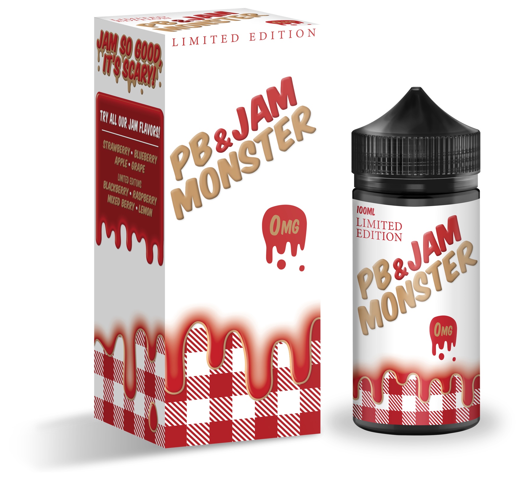 PB & Jam Strawberry -Jam Monster-100ml
